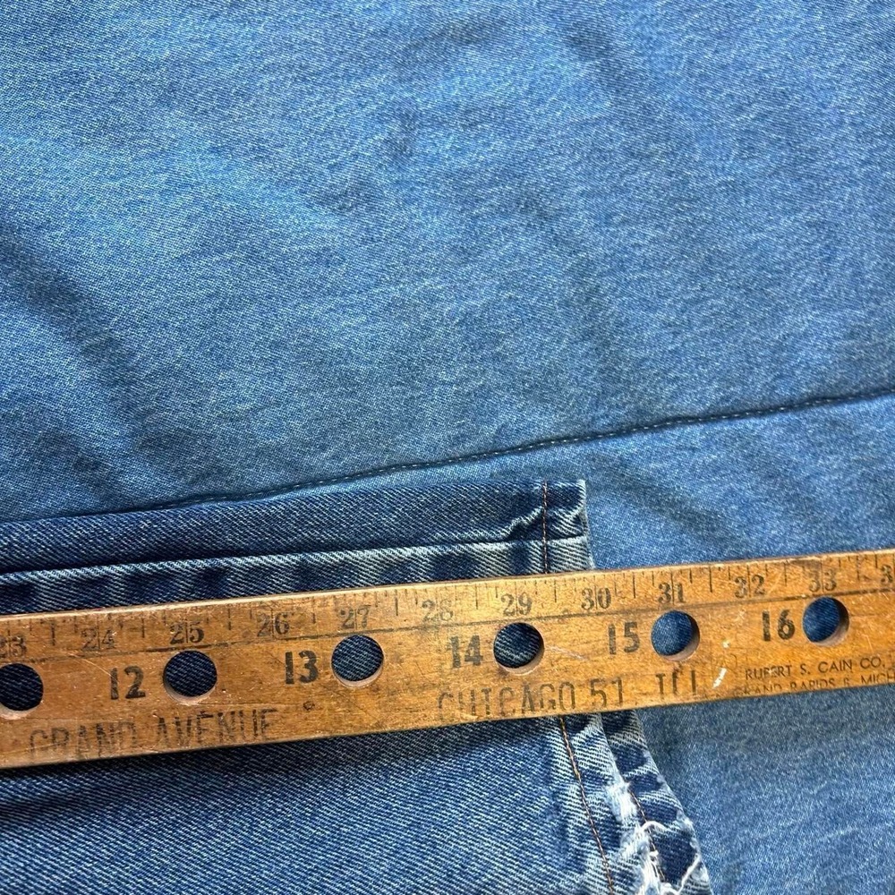 Vintage 90s Rustler Faded Honeycomb Dark Wash Jeans 36x30 Blue Retro 87619PW - Picture 6 of 7